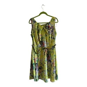 AGB Green and Purple Sleeveless Sundress